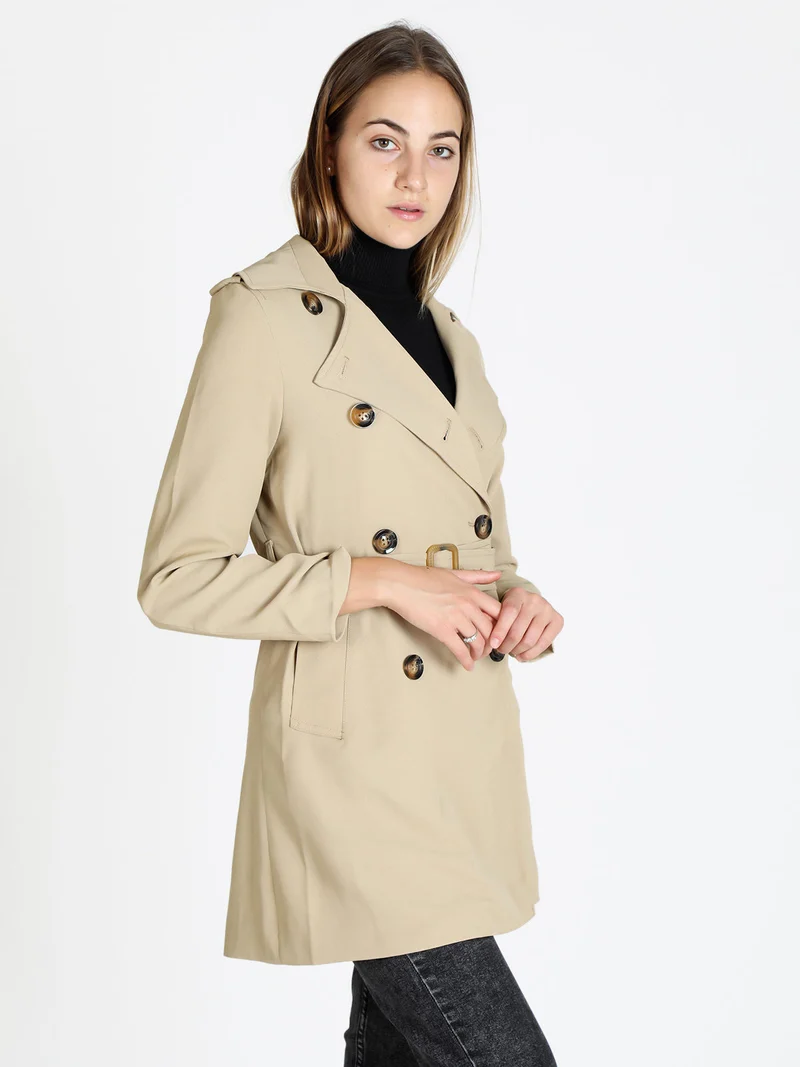 Trench doppiopetto donna - khaki