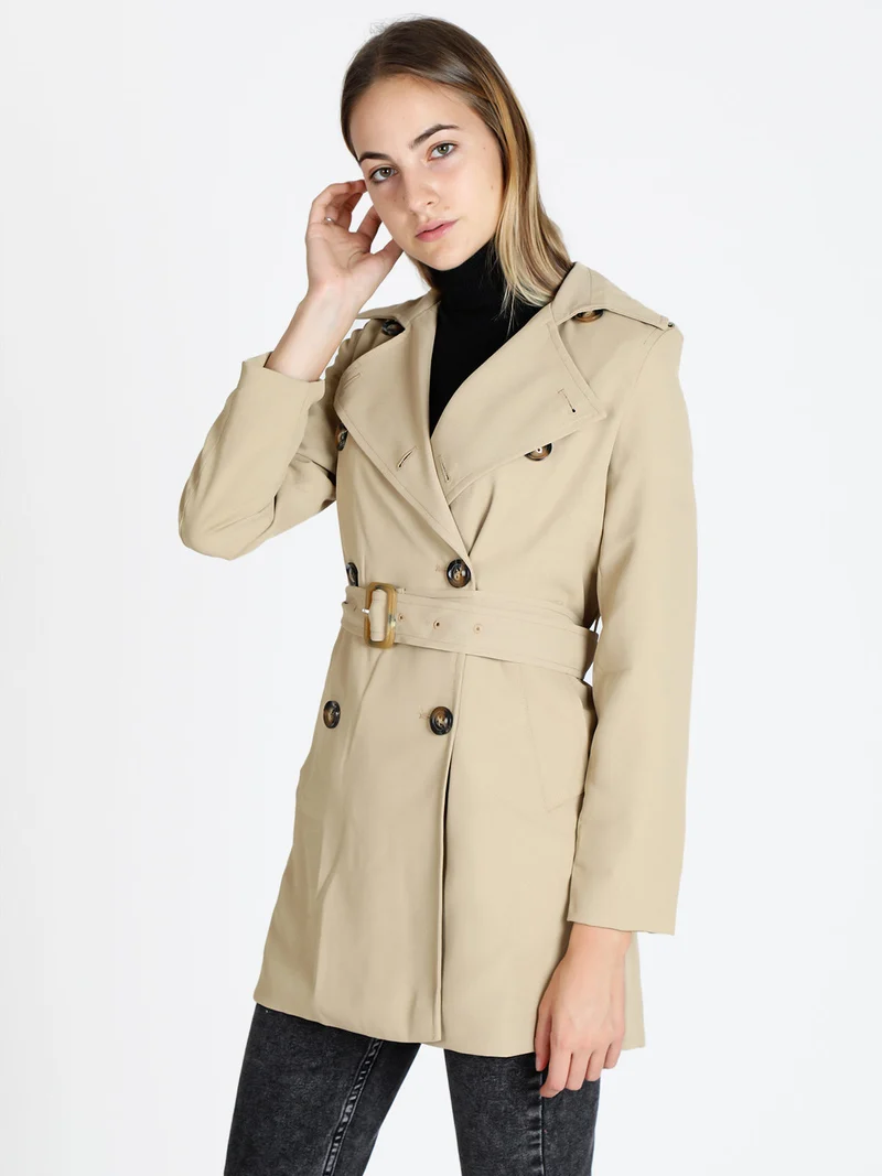 Trench doppiopetto donna - khaki