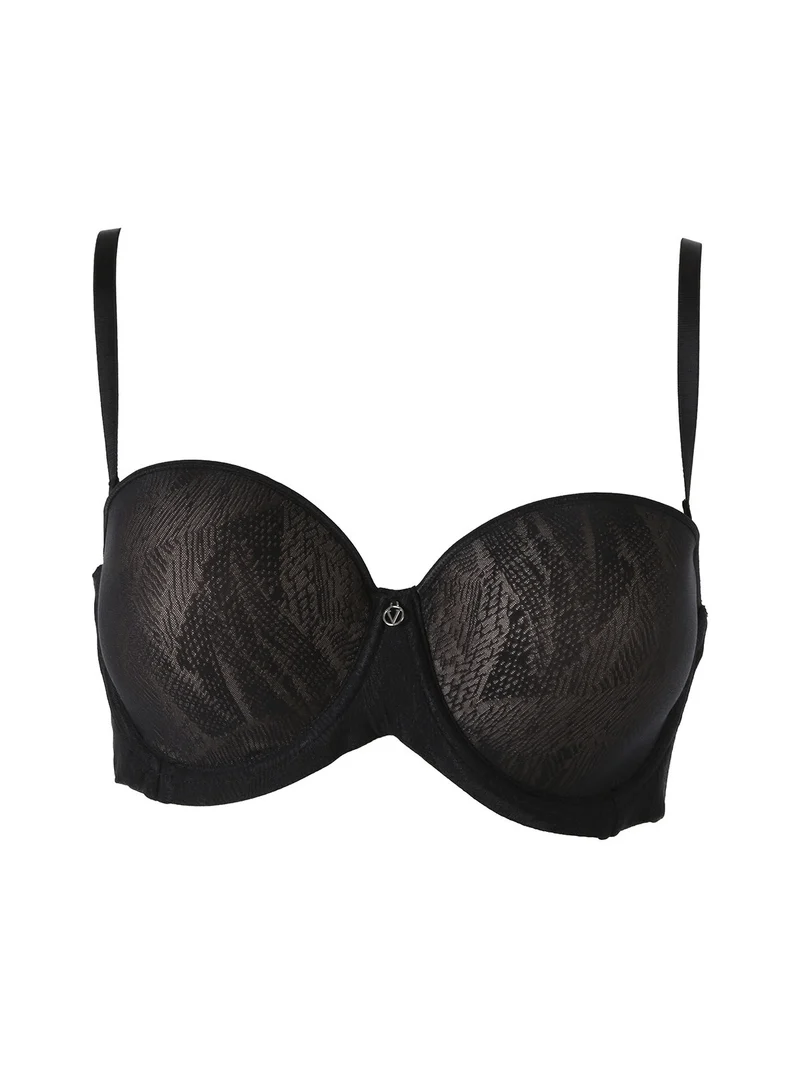 OD24 Reggiseno con coppe imbottite e ferretto COPPA C - nero