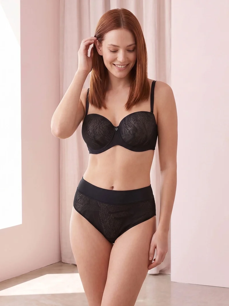 OD24 Reggiseno con coppe imbottite e ferretto COPPA C - nero