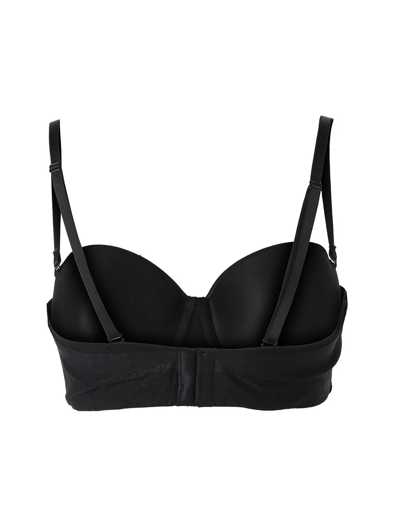 OD24 Reggiseno con coppe imbottite e ferretto COPPA C - nero