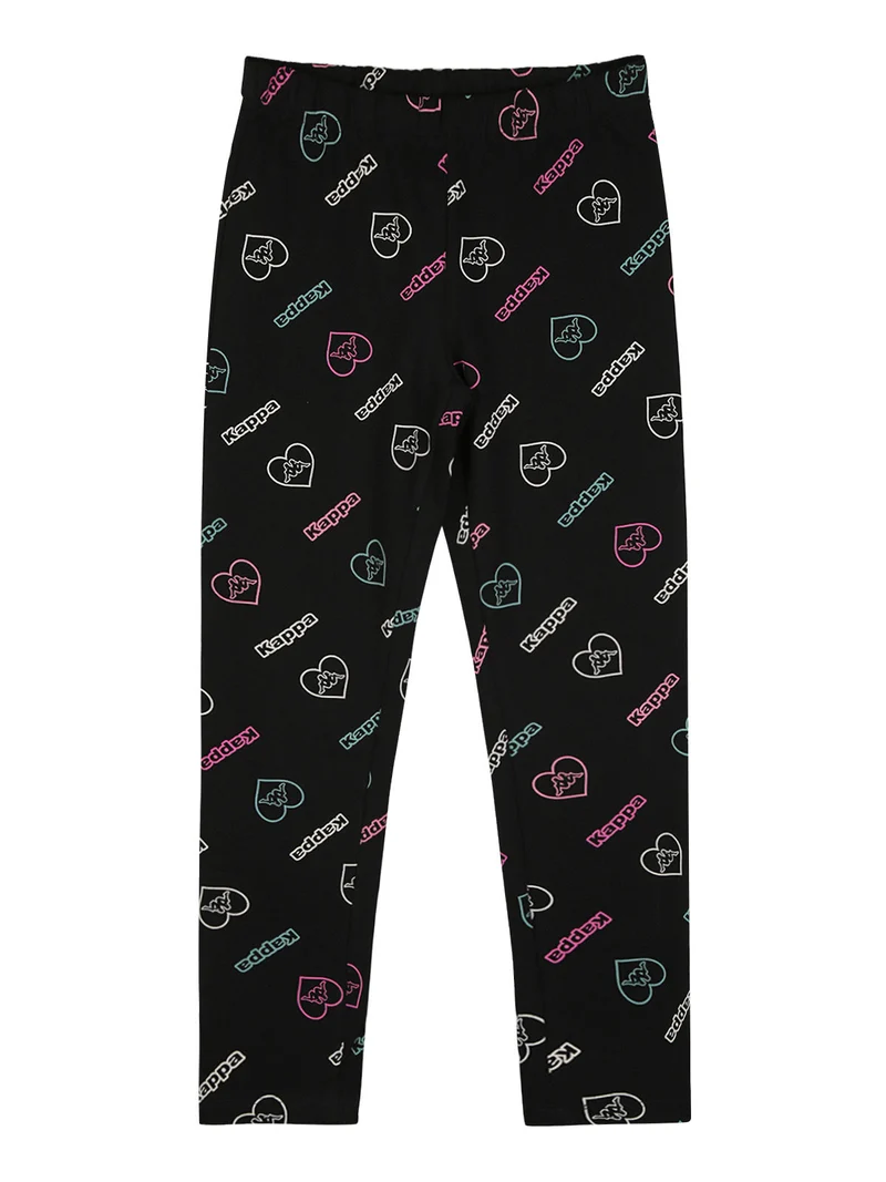 Completo tuta da ragazza con cappuccio e leggings logo - panna