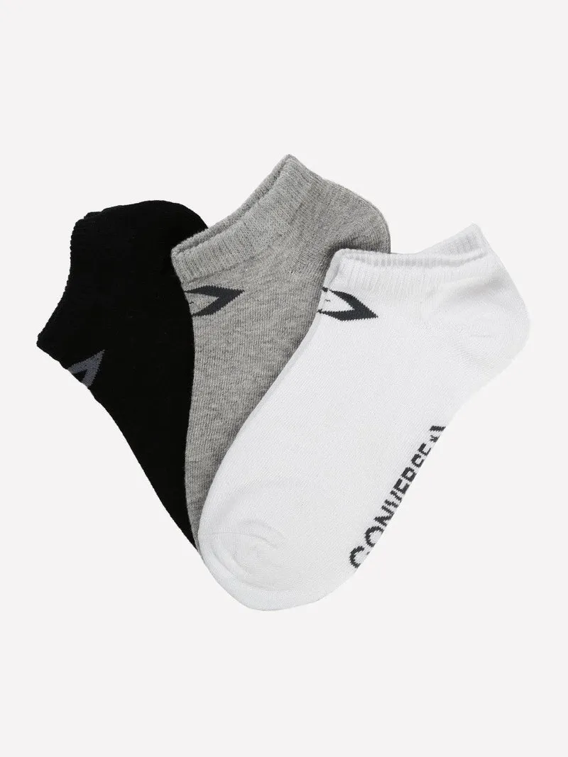 Calze corte in cotone 3 paia - grigio