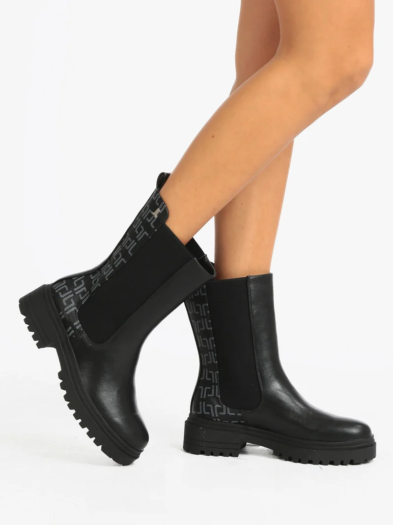 Stivaletti da donna modello chelsea - nero