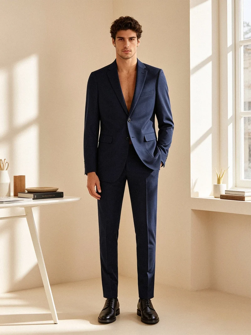 Completo elegante da uomo - blu