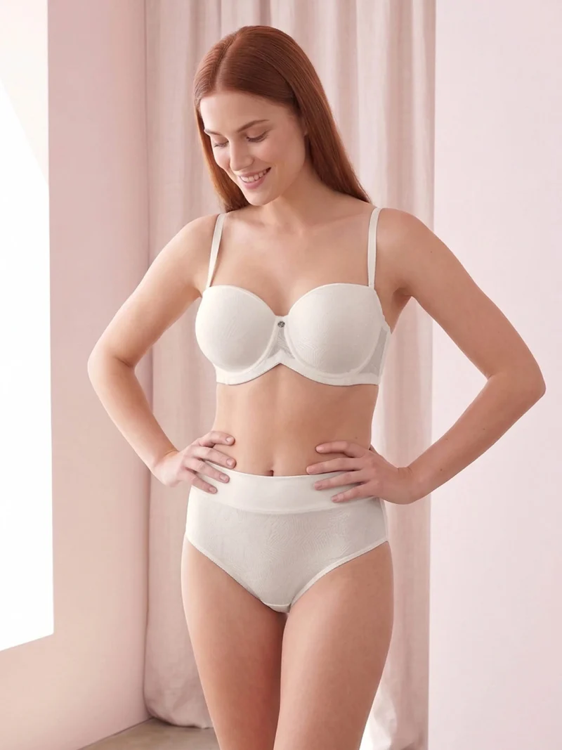 OD24 Reggiseno con coppe imbottite e ferretto COPPA C - panna