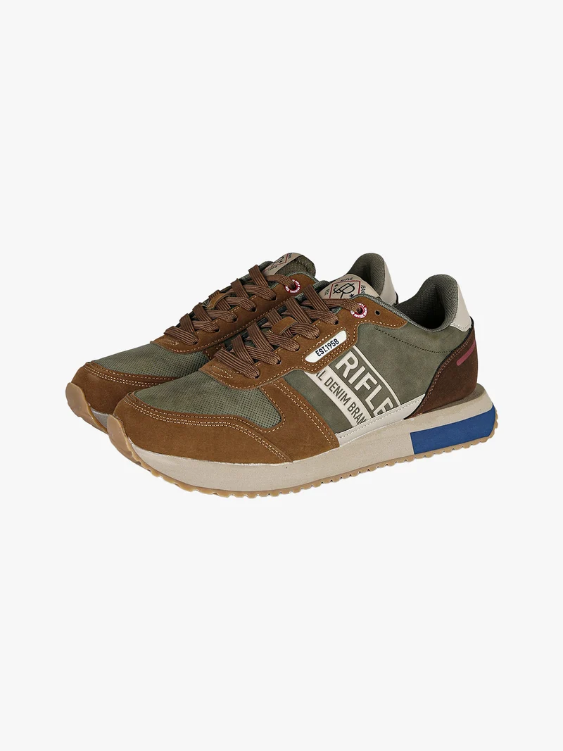 EVARAGE Sneakers da uomo stringate - moro