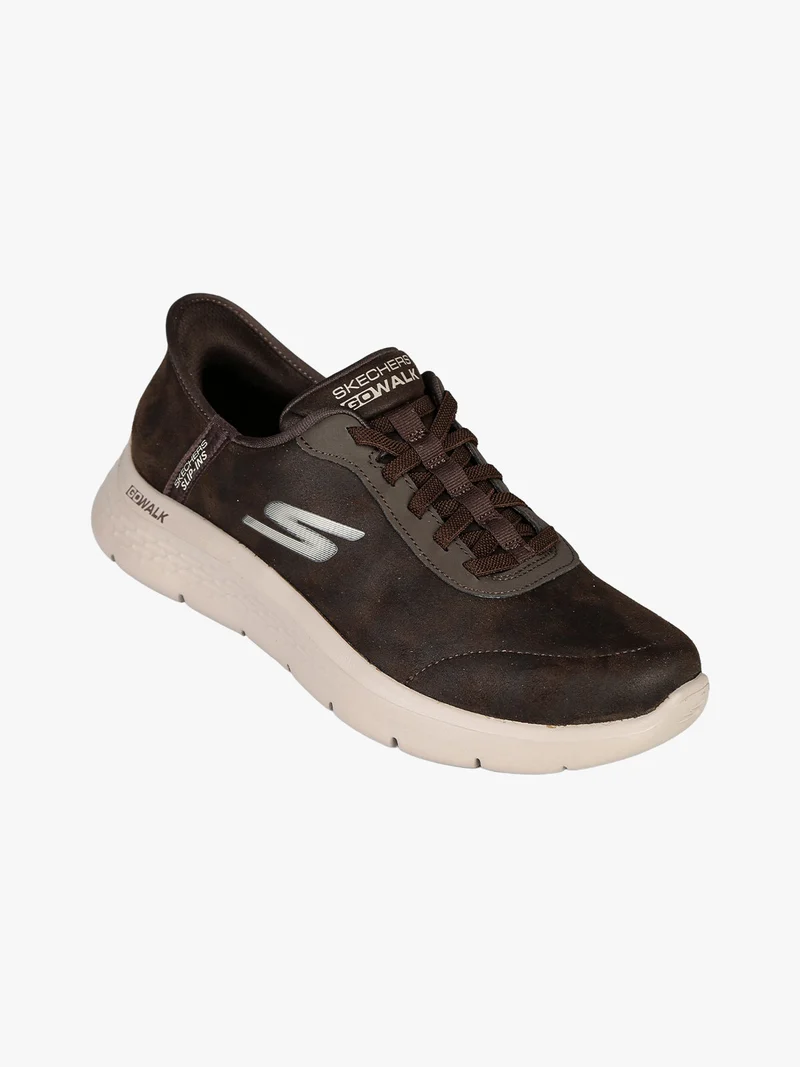 GO WALK FLEX SMOOTH Sneakers in pelle da uomo - marrone