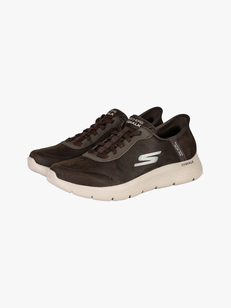 GO WALK FLEX SMOOTH Sneakers in pelle da uomo - marrone