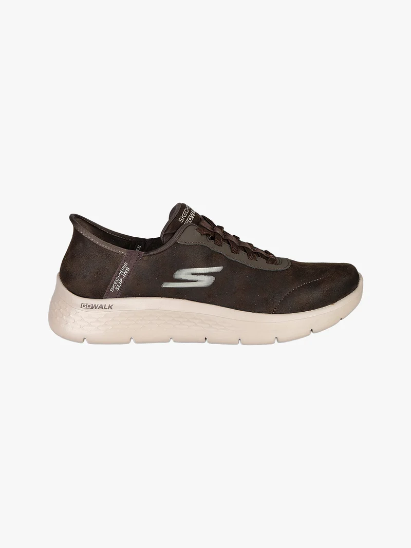 GO WALK FLEX SMOOTH Sneakers in pelle da uomo - marrone