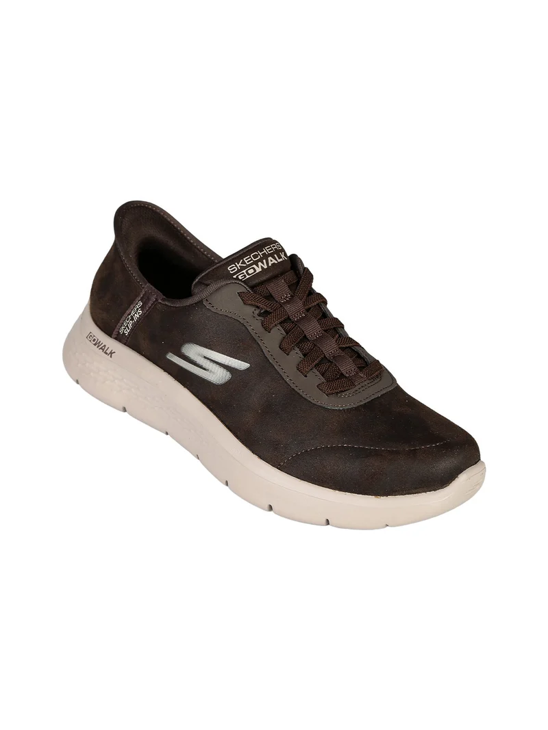 GO WALK FLEX SMOOTH Sneakers in pelle da uomo - marrone