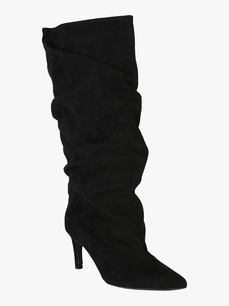 Stivali slouchy da donna con tacco a spillo - nero