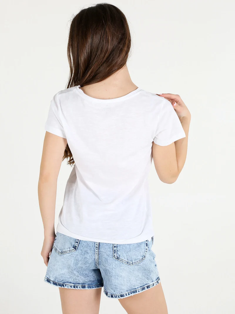 T-shirt donna in cotone - bianco