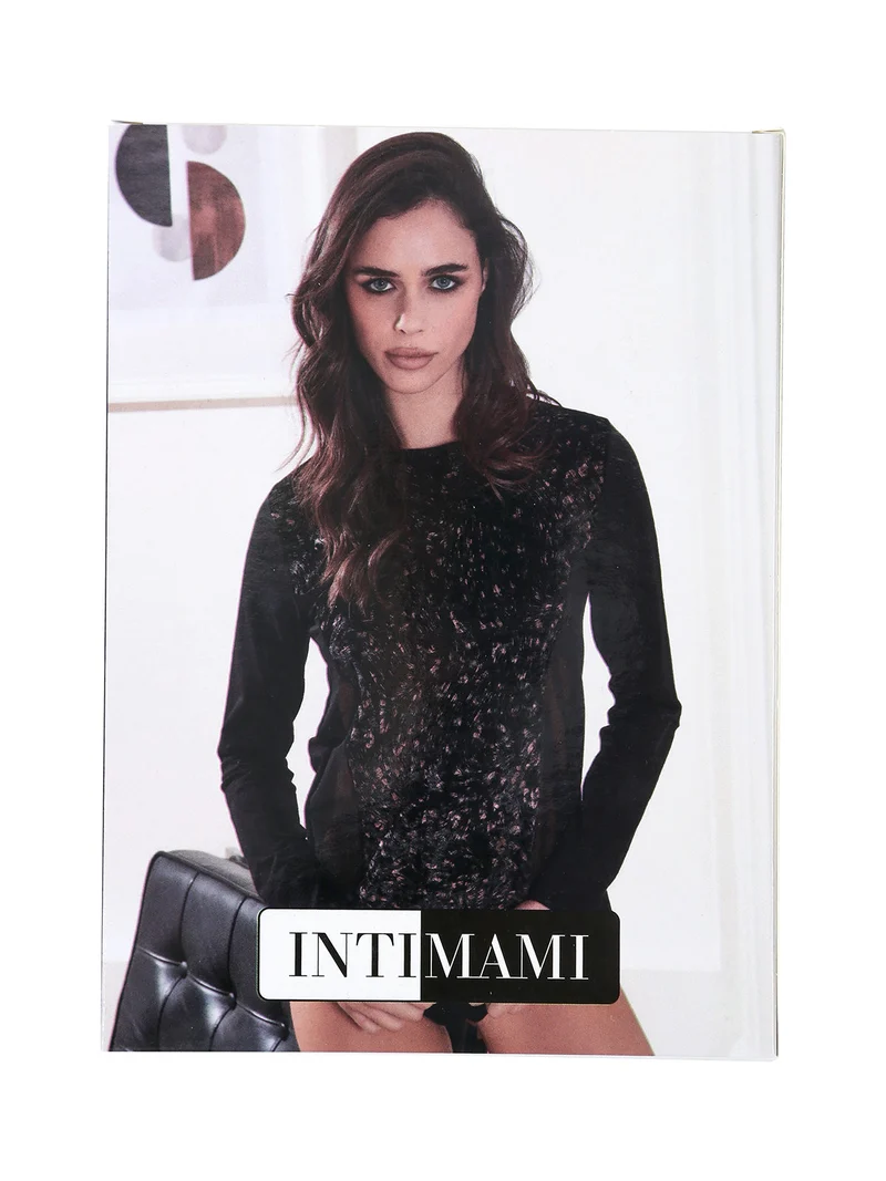 Maglia donna a maniche lunghe in ciniglia con inserti in tulle - bronzo