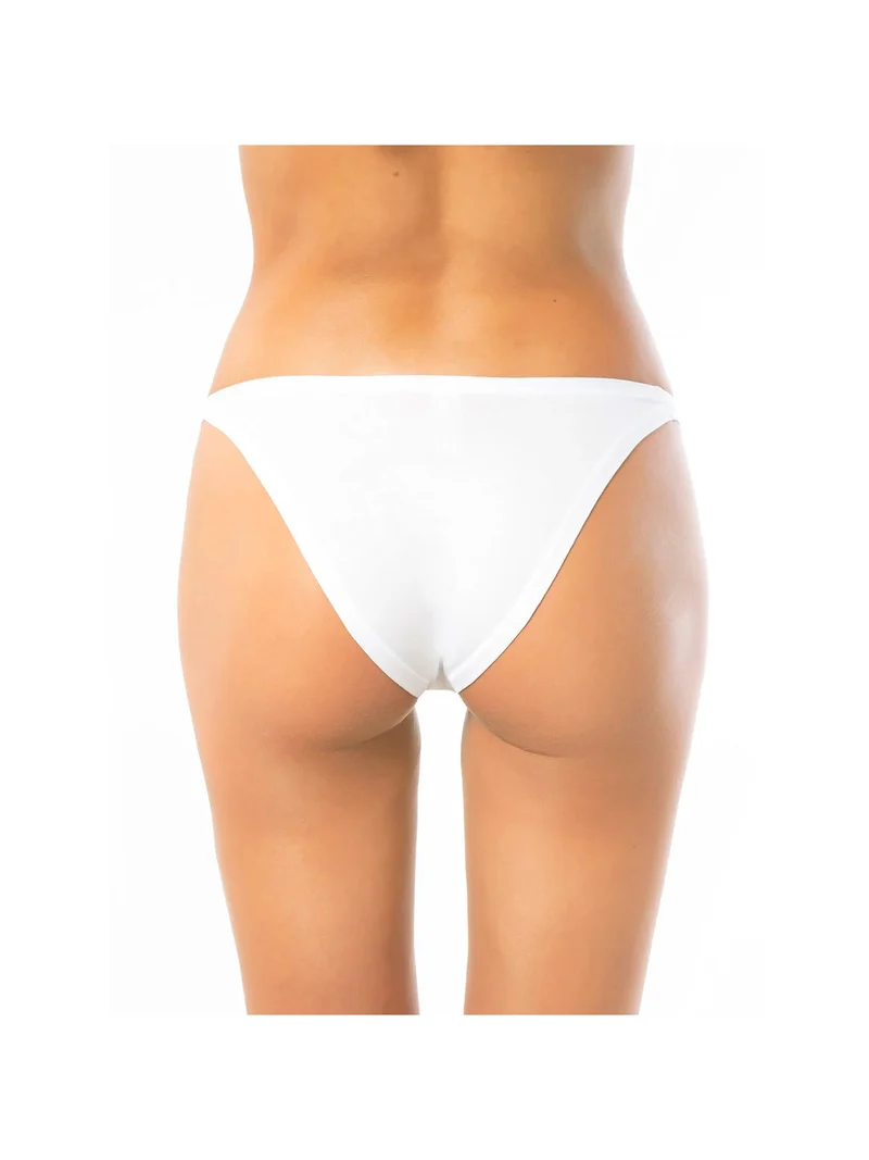 Tanga in cotone modal - bianco