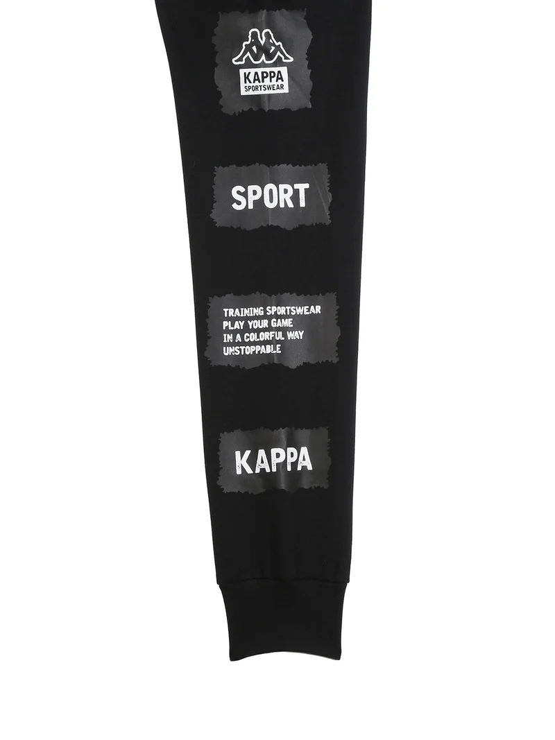 Completo da ragazzo 2 pezzi con cappuccio e zip - nero