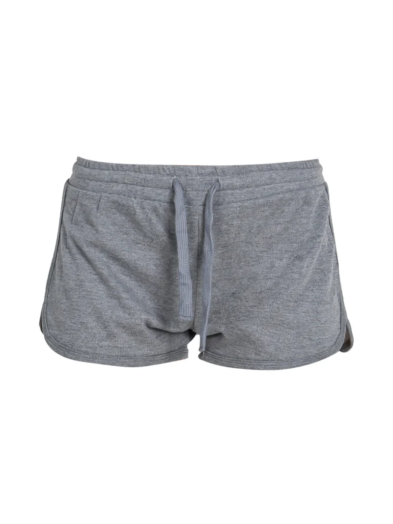 Shorts donna sportivi con coulisse in vita - grigio