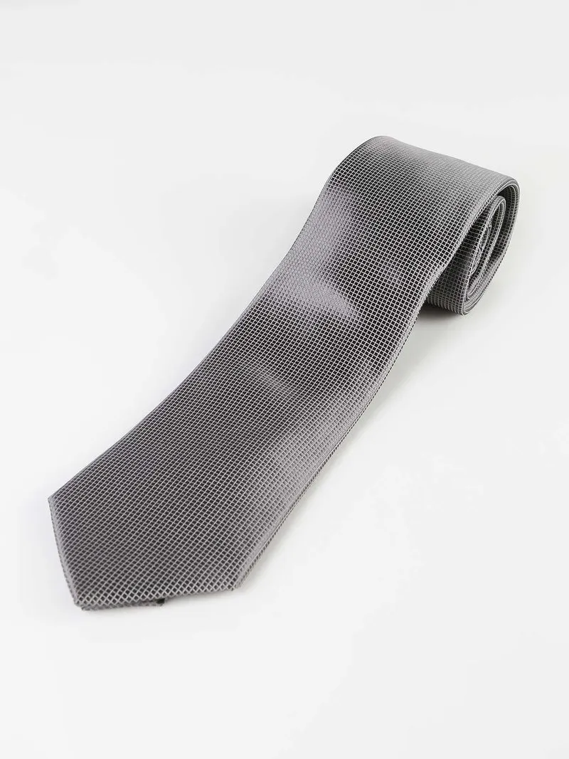 Cravatta classica da uomo - grigio