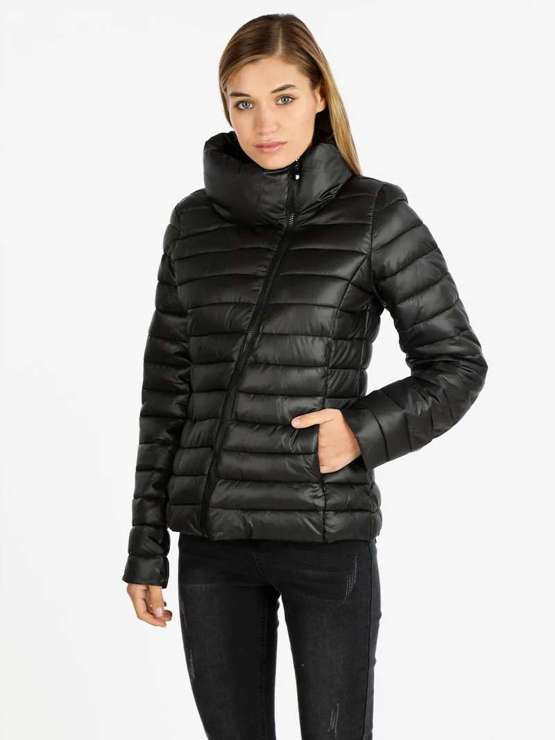 Giubbotto donna invernale corto - nero