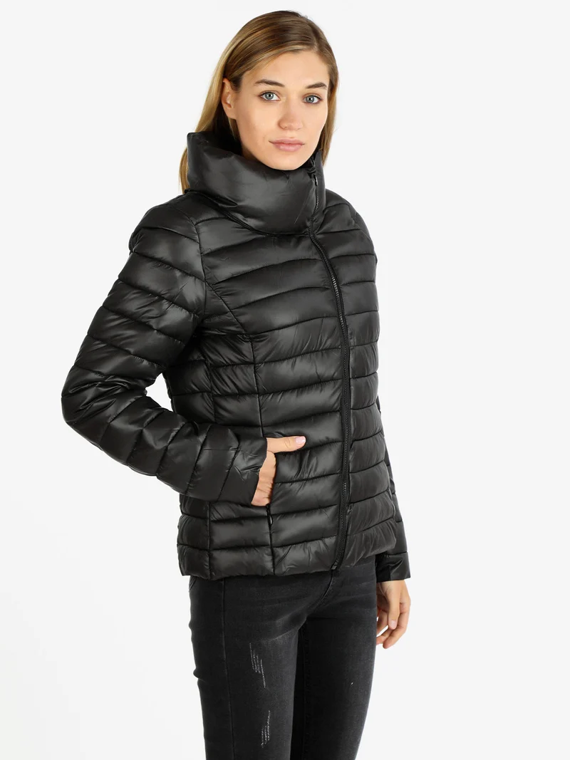 Giubbotto donna invernale corto - nero