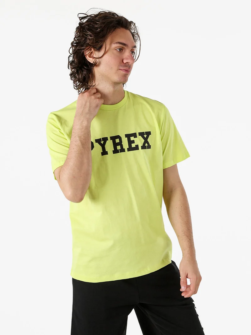 T-shirt da uomo in cotone con logo - mela