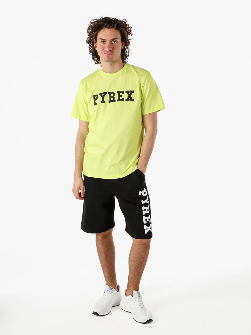 T-shirt da uomo in cotone con logo - mela