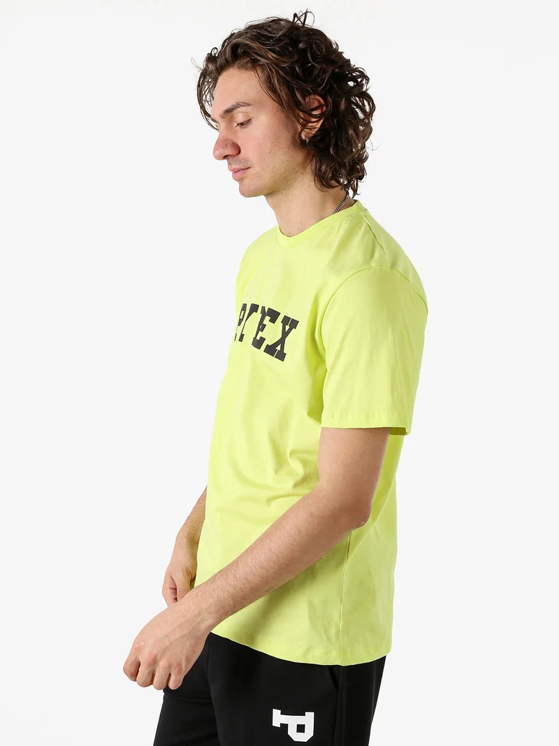 T-shirt da uomo in cotone con logo - mela