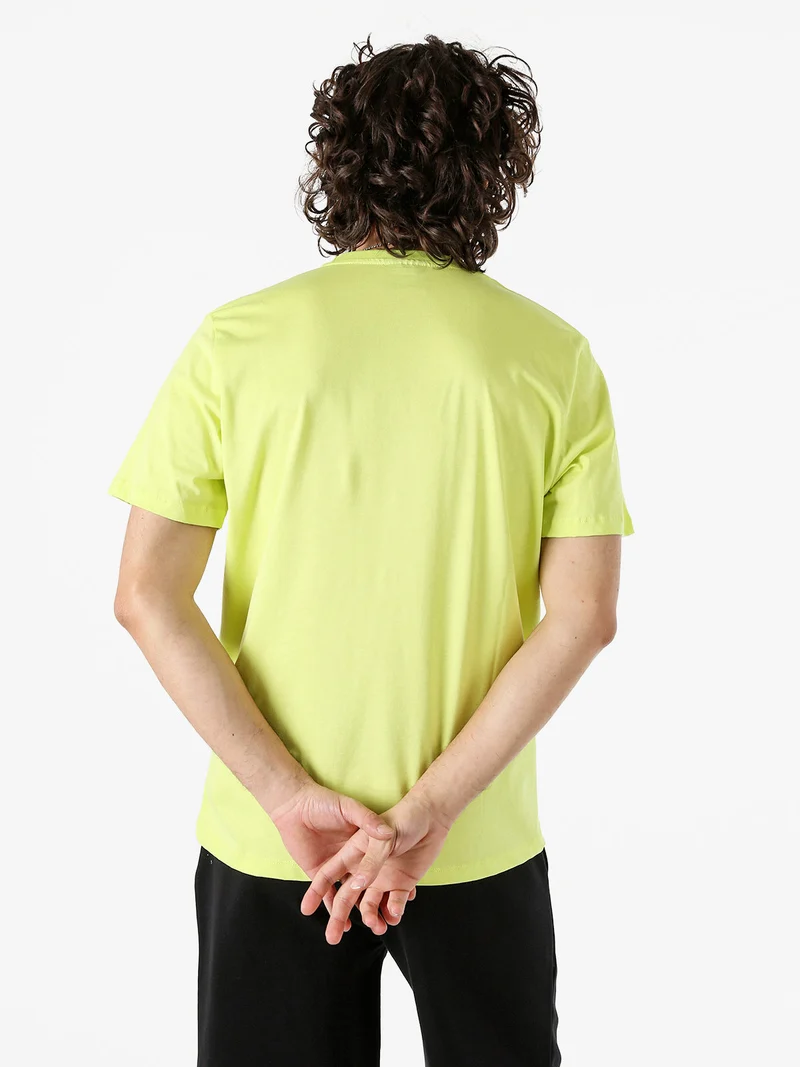 T-shirt da uomo in cotone con logo - mela