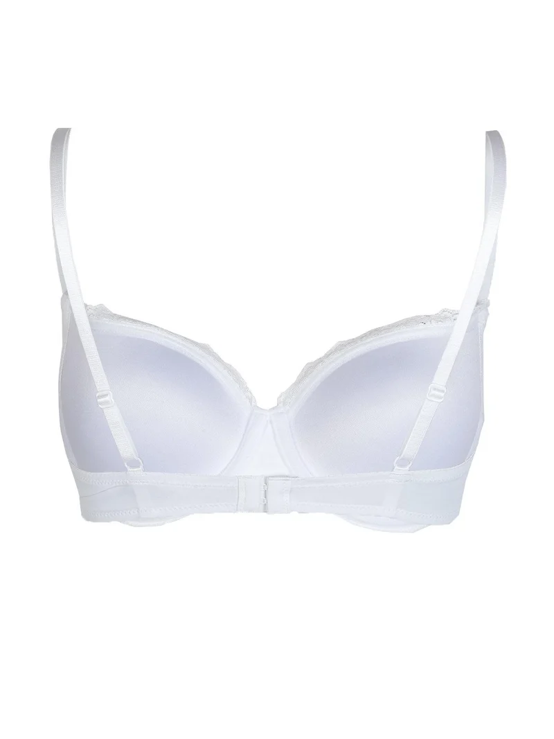 Reggiseno push up graduato con pizzo SOFIA - bianco