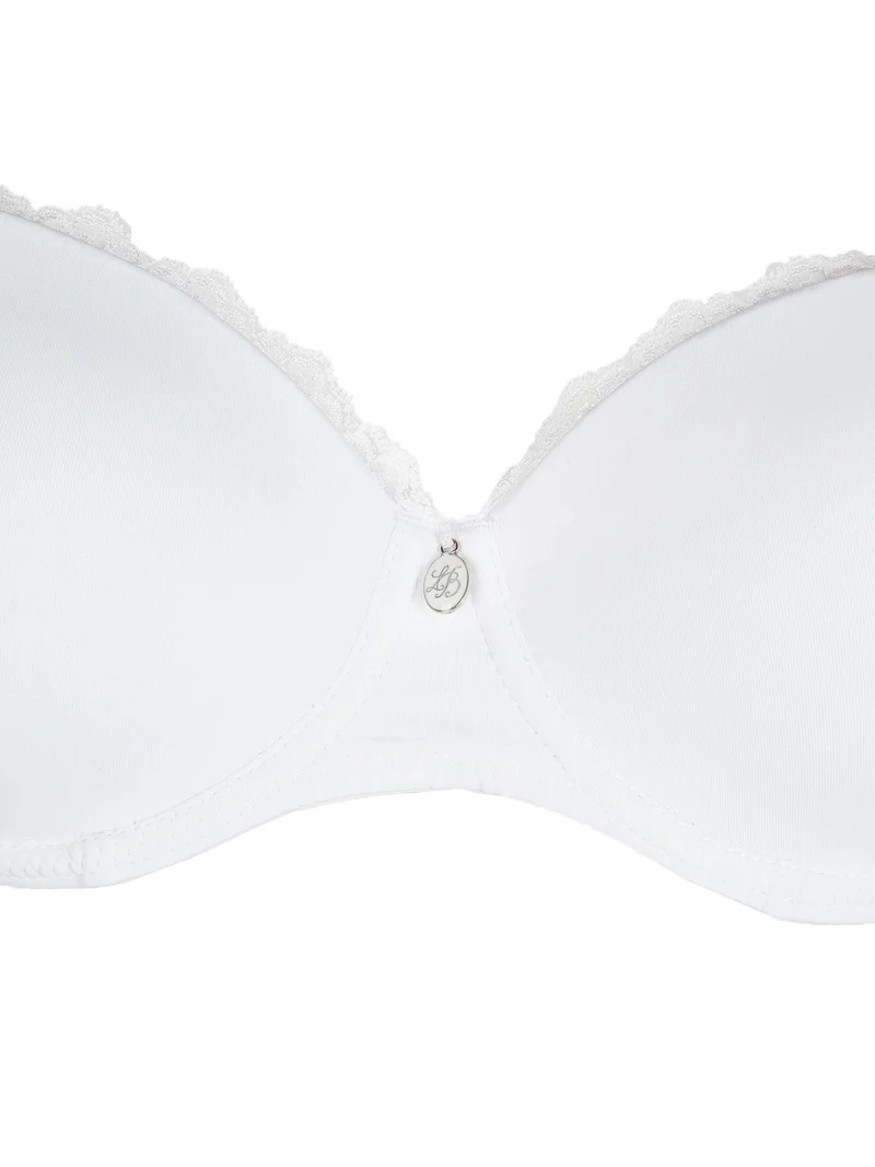 Reggiseno push up graduato con pizzo SOFIA - bianco