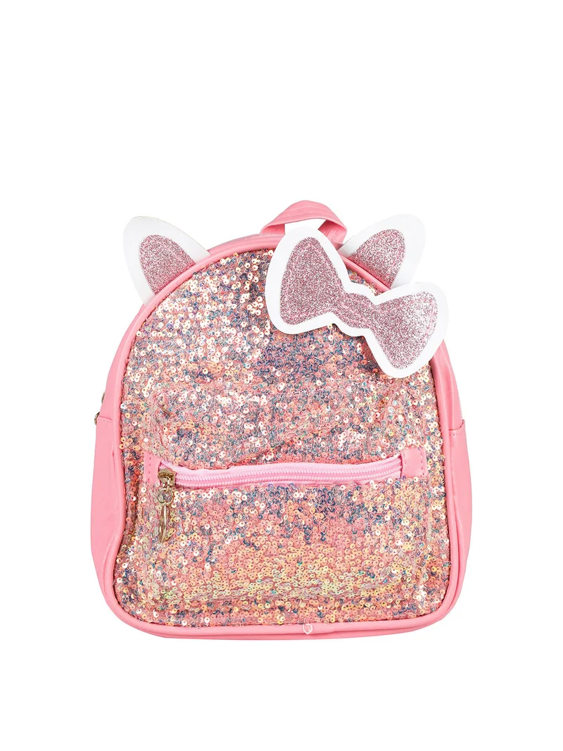 Zainetto da bambina con paillettes - rosa