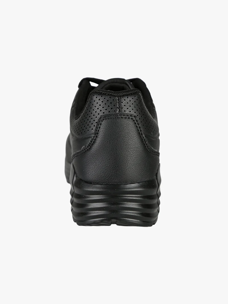 Sneakers donna stringate con air - nero