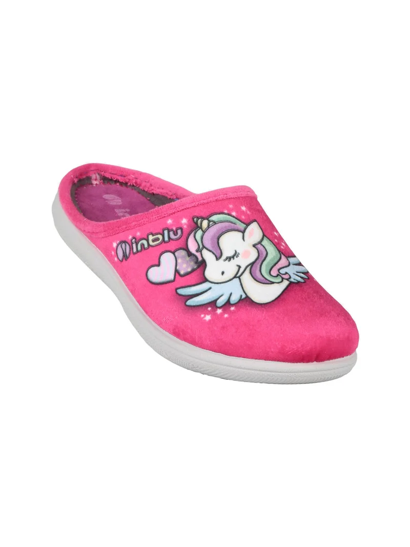 Pantofole bambina unicorno - fucsia