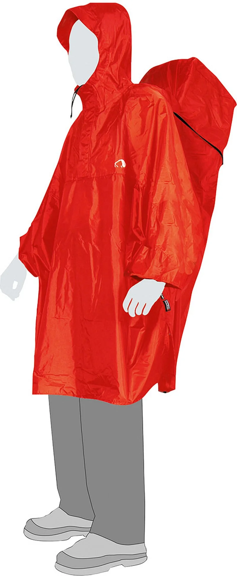 TATONKA Herren Poncho Cape S mit Rucksackregenschutz