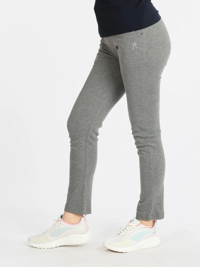 Pantaloni sportivi donna in cotone - grigio
