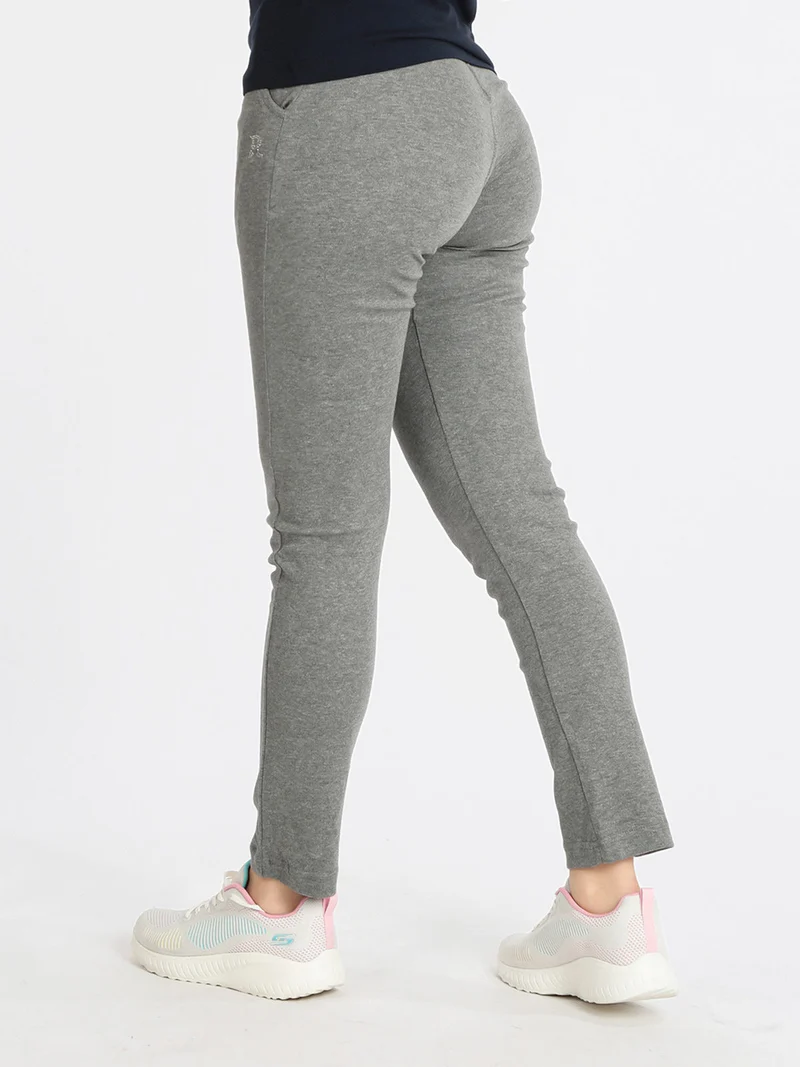 Pantaloni sportivi donna in cotone - grigio