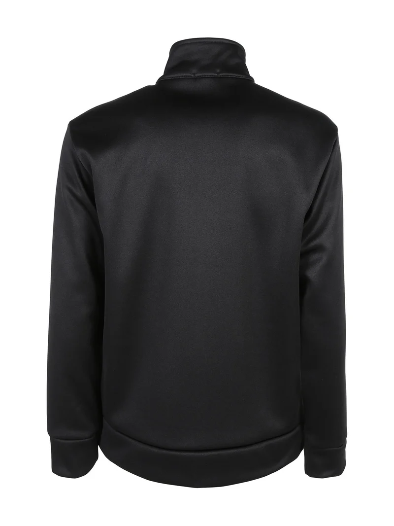 Felpa giacca da uomo con zip intera - nero