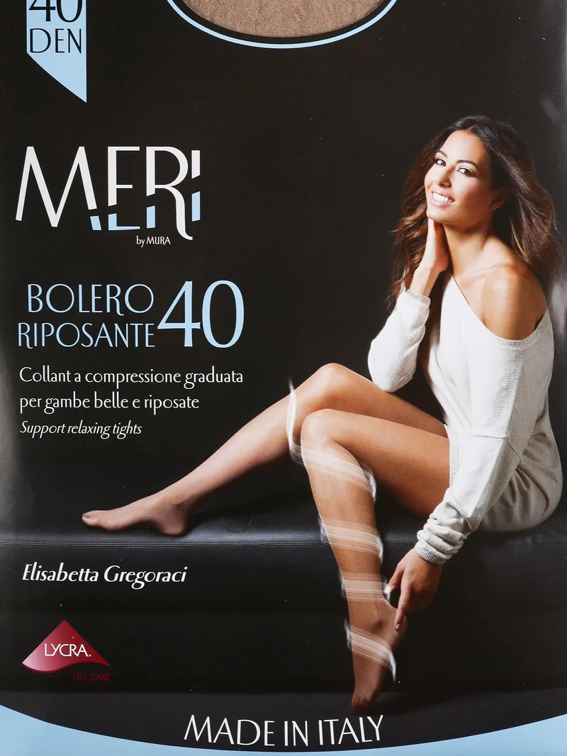 Collant a compressione grasuata 40 denari - beige