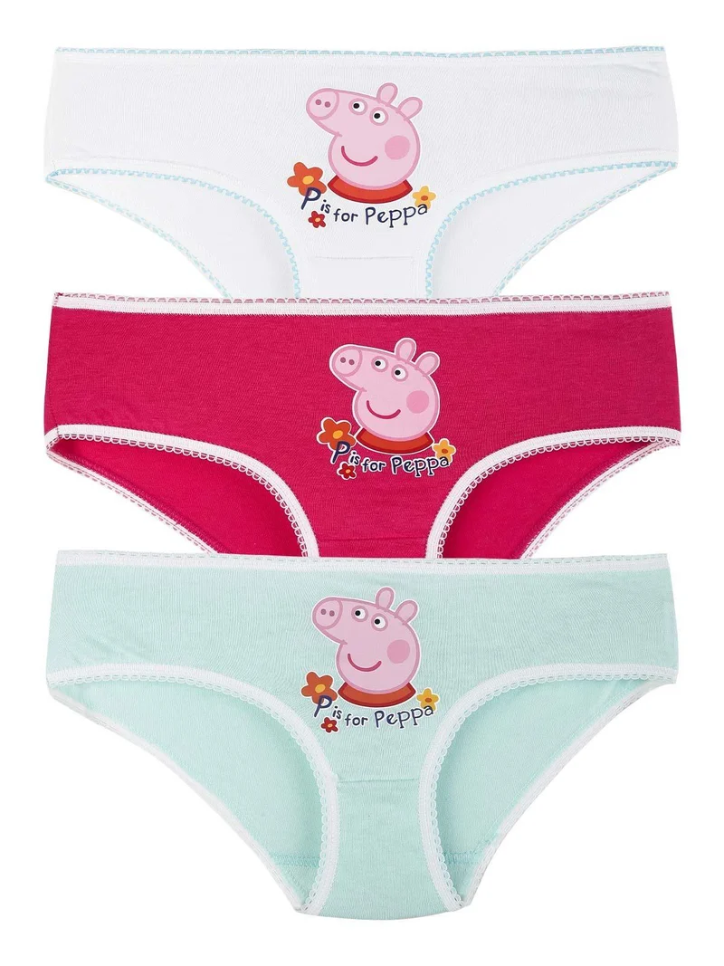 Tris slip bambina in cotone - fucsia
