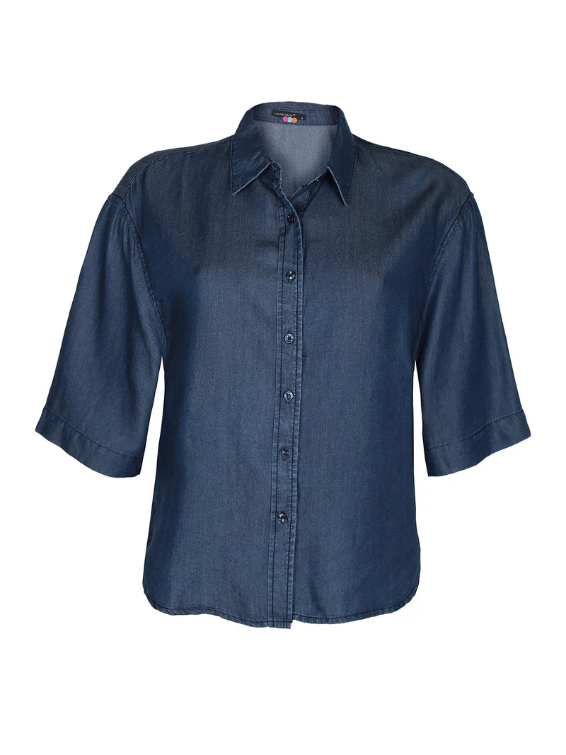Camicia donna effetto jeans