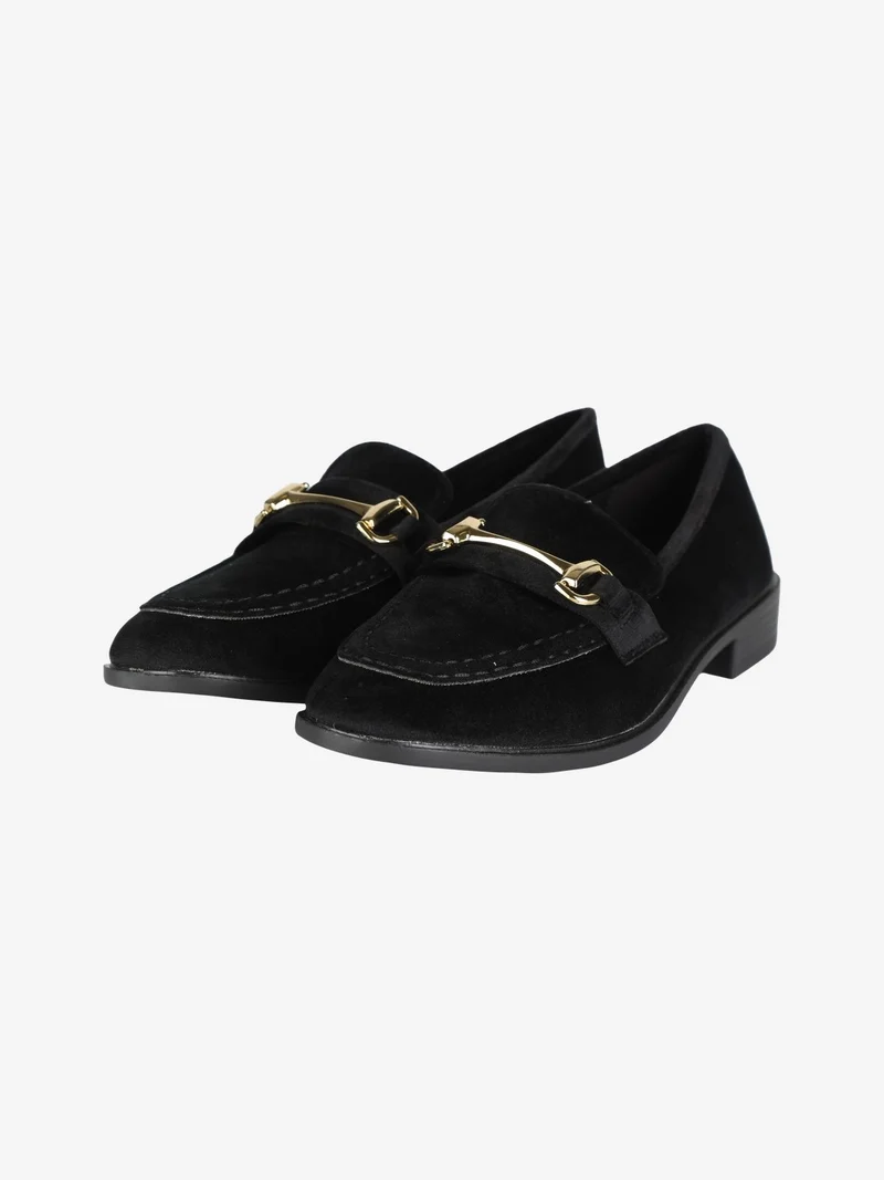 Mocassini scamosciati donna - nero