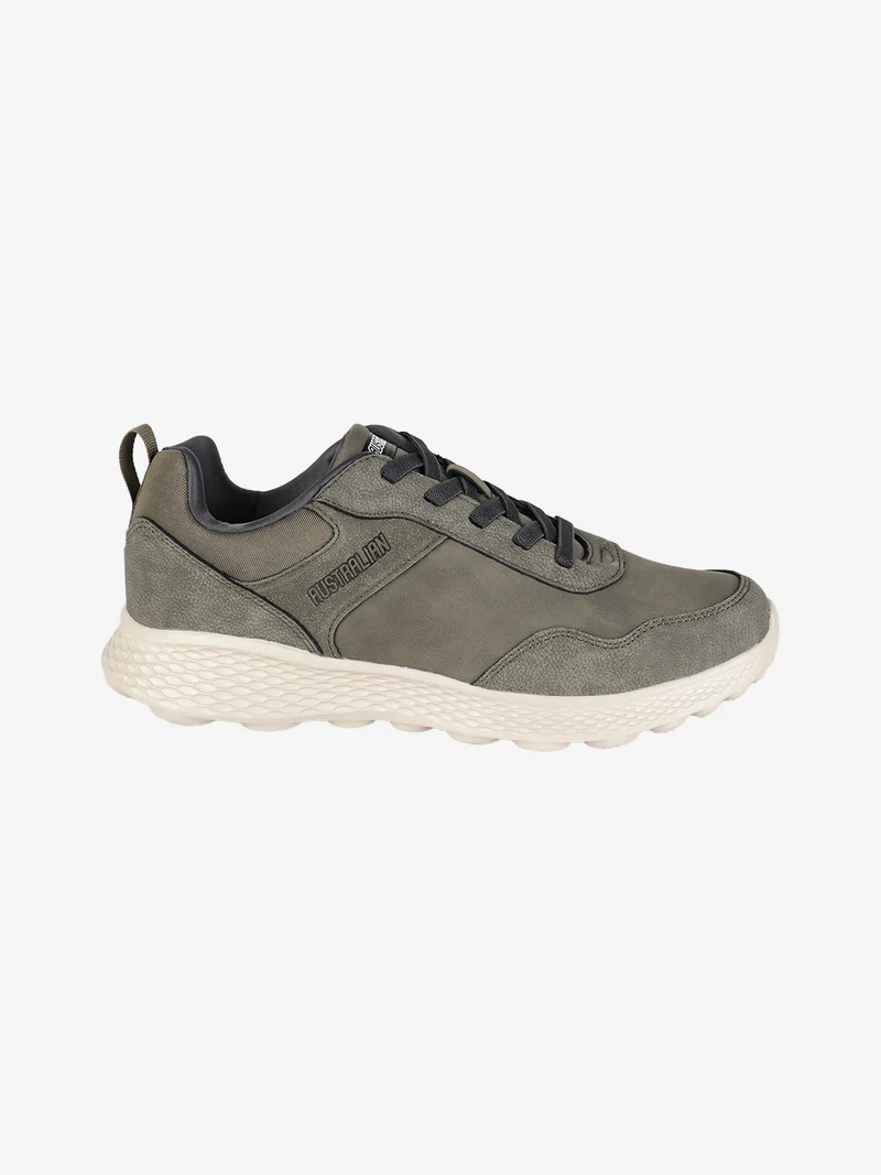 Sneakers da uomo con lacci elastici - oliva