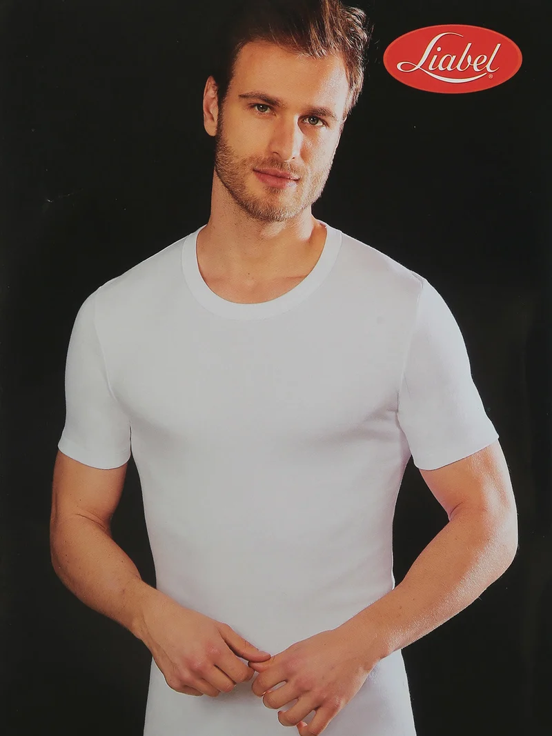 T-shirt intima uomo in caldo cotone - bianco