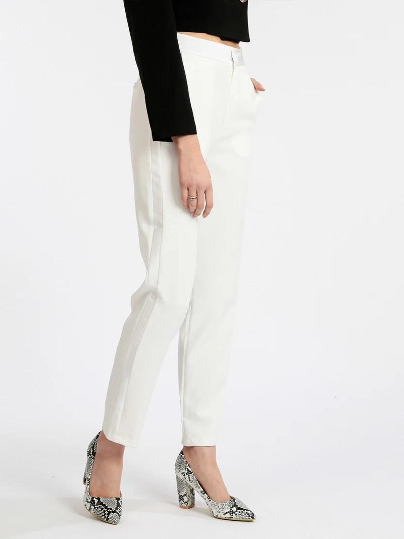Pantaloni donna eleganti - bianco