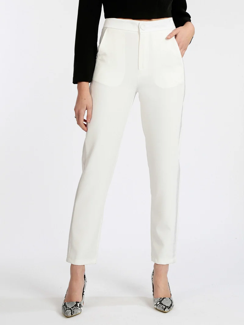 Pantaloni donna eleganti - bianco