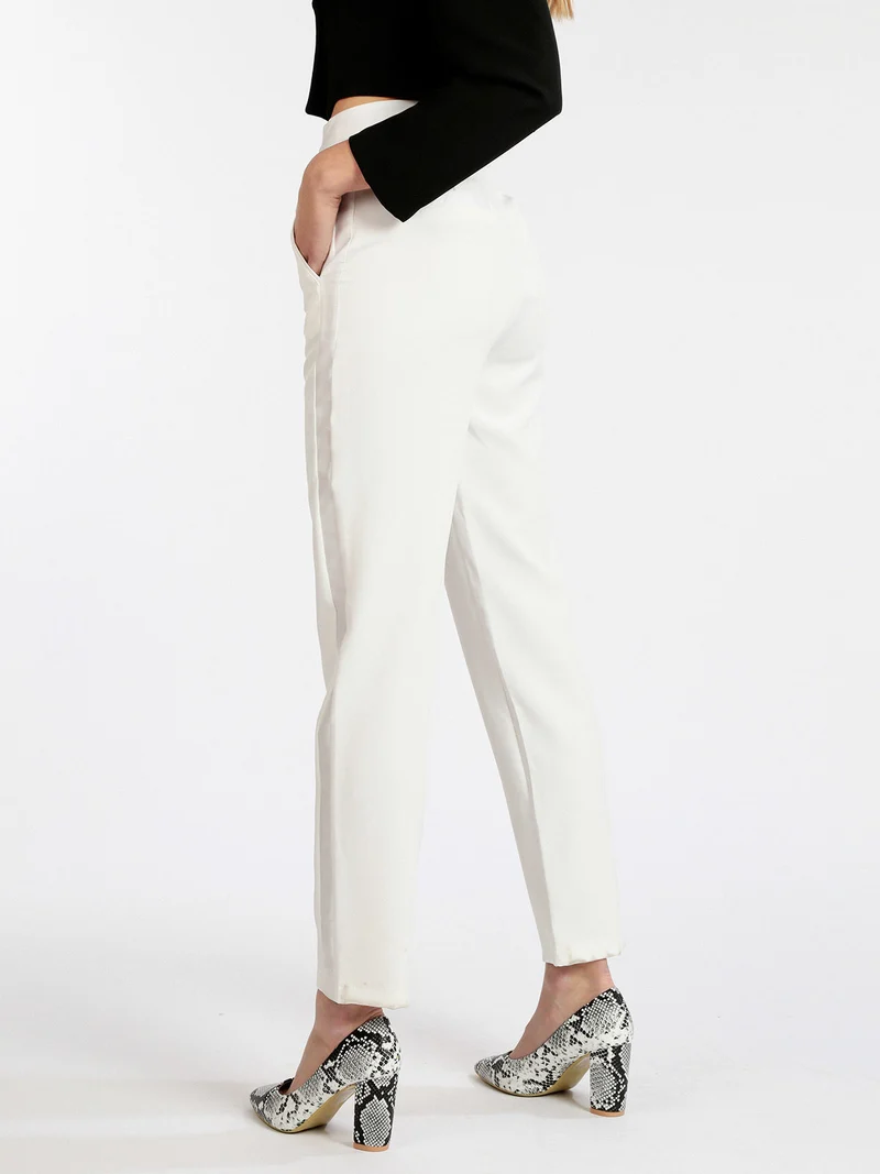 Pantaloni donna eleganti - bianco