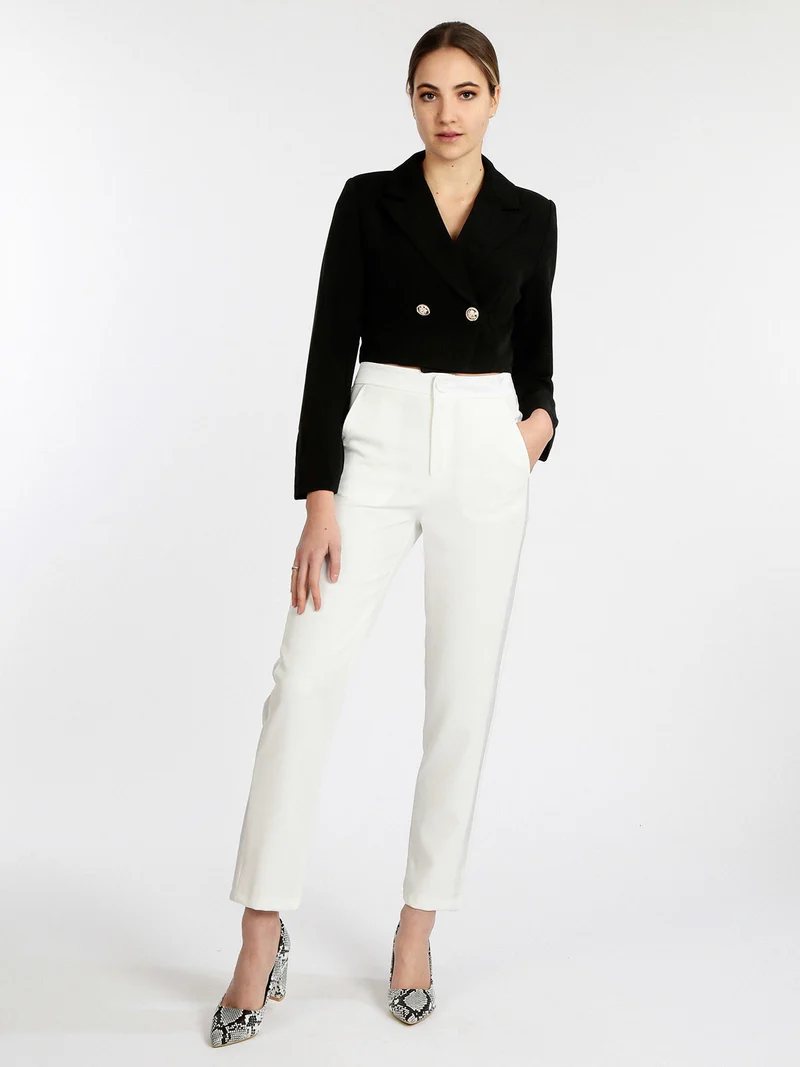 Pantaloni donna eleganti - bianco
