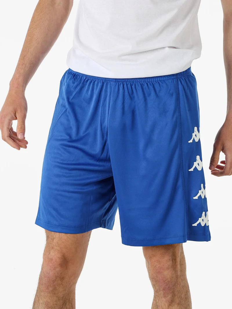 Bermuda sportivi da uomo con logo - blu