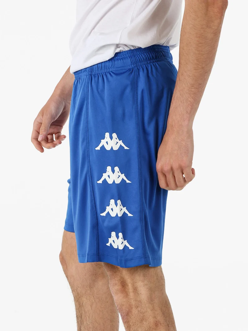 Bermuda sportivi da uomo con logo - blu