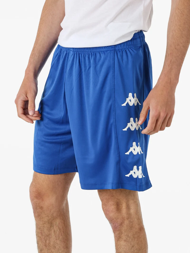 Bermuda sportivi da uomo con logo - blu